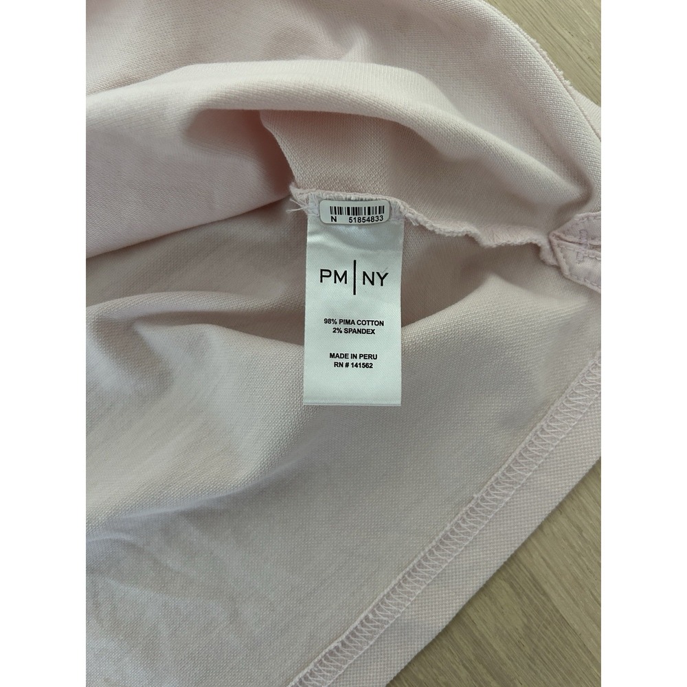PETER MANNING Pima Cotton Stretch Blend Pink Polo Shirt Size 4x L-XL - Picture 4 of 6